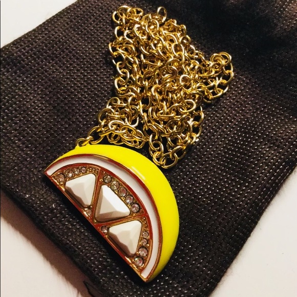 Kate Spade Lemon Wedge Pendant Necklace - Picture 2 of 3